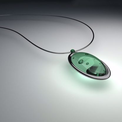 Imagen de Elegant Gemstone Necklace (rental)																																															