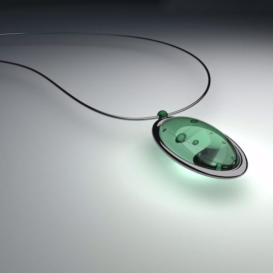 Imagen de Elegant Gemstone Necklace (rental)																																															